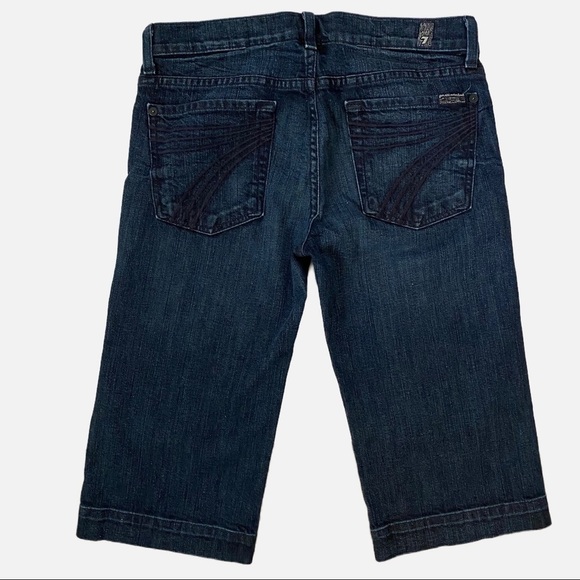 7 For All Mankind Dojo Mid Rise Capri Jeans 27 - Picture 10 of 11